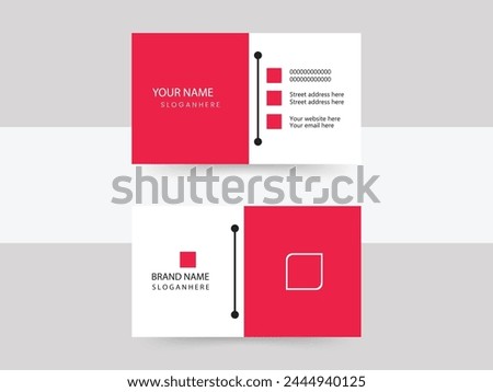 modern business card design Business Card Template Design Abstract Modern Icon Color for Luxury Presentation of Simple Corporate Identity Concept.