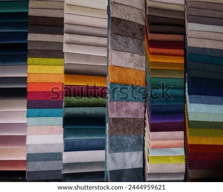 Multi-colored fabric background. Multi-colored fabric for furniture.
