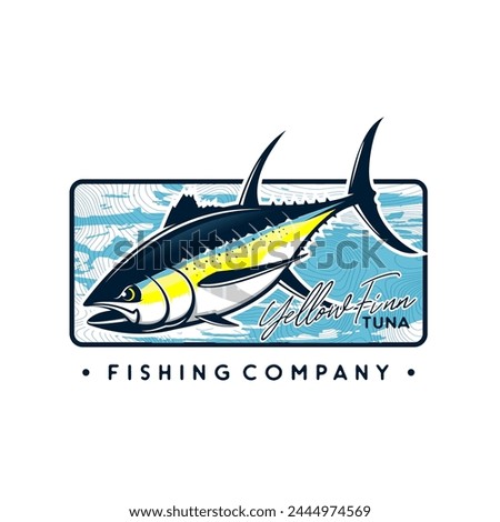 Yellowfin Tuna Art Template. Unique and fresh yellowfin tuna Artwork. great to use as your yellowfin tuna fishing shirts. 