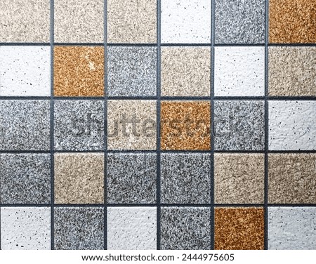 Colorful ceramic tiles background. Vintage ceramic tiles to decorate the kitchen or bathroom