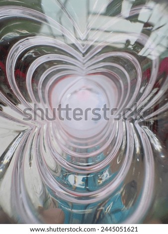 picture of an inside part of a glass bottle. 