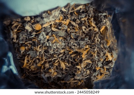 A image of Dried petals and leaves