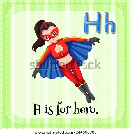 A letter H which stands for hero