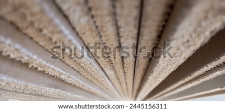 the texture of gypsum board, made from lime, to dampen sound and absorb water. Royalty-Free Stock Photo #2445156311
