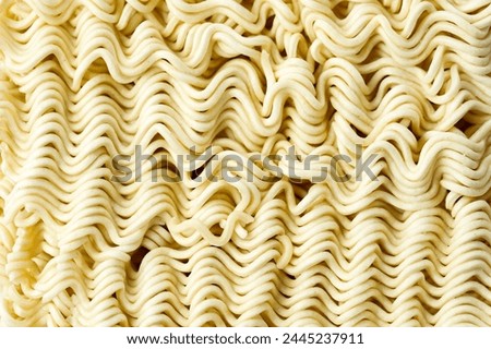 Full Frame of Dried Asian Instant Noodle Texture 