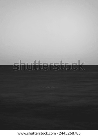 Horizon abstract seascape monochromatic long-exposure photography