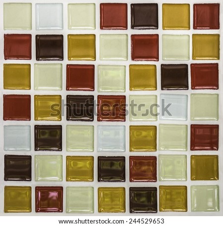 Closeup colorful of mosaic tiles for background