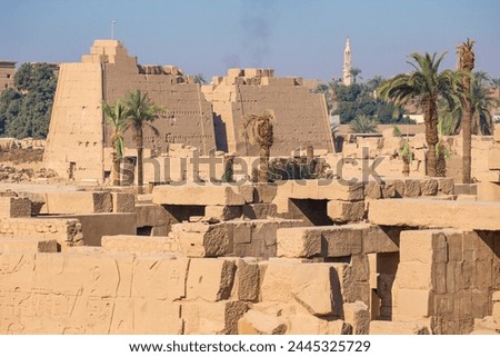 Karnak Temple, UNESCO World Heritage Site, near Luxor, Egypt, North Africa, Africa Royalty-Free Stock Photo #2445325729