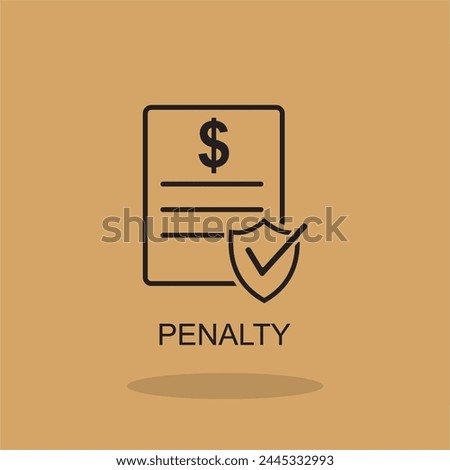 penalty icon , business icon vector