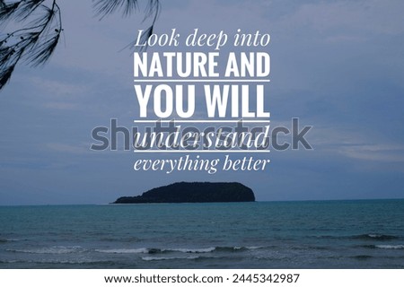 Inspirational motivation quote with background