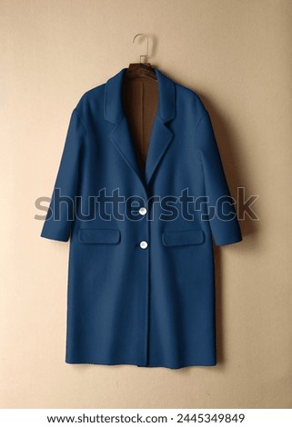 Blue jacket coat, JPG high quality image