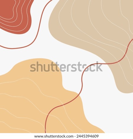 Abstract Dynamic Background Terracotta Shape