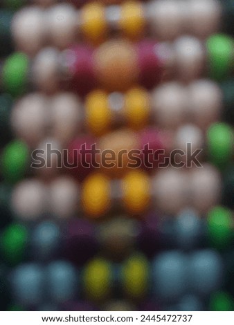 blur background and colorful beads