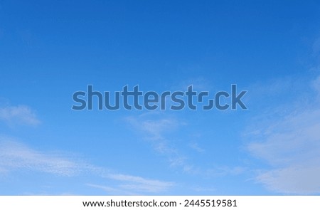 Sky Blue,Cloud Background,Horizon Clear Spring Sky in Morning by the beach,Vector beautiful landscape nature sunrise in Summer,Backdrop panoramic banner white clouds over ocean blue