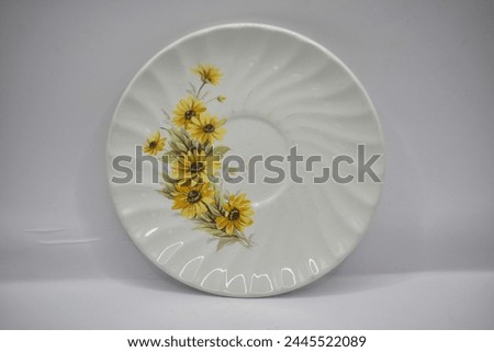 vintage porcelain dish with flower design
