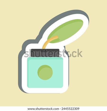 Sticker Inkwell. related to Entertainment symbol. simple design illustration