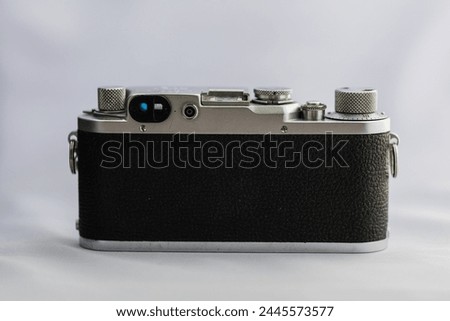 Film camera with white background