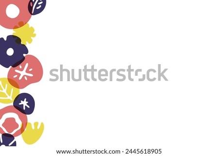 Clip art background of colorful flower pattern