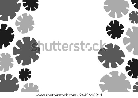 Gray Abstract Flower Background Clipart