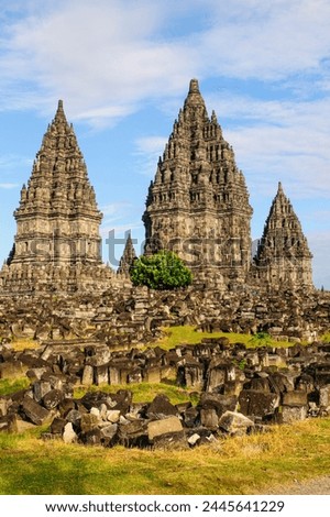 The Prambanan Temple complex, UNESCO World Heritage Site, Java, Indonesia, Southeast Asia, Asia Royalty-Free Stock Photo #2445641229