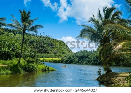 Wailua River. Kauai, Hawaii, United States of America, Pacific Royalty-Free Stock Photo #2445644327