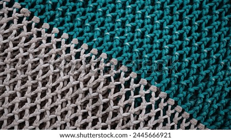 fishing net fiber texture as background
