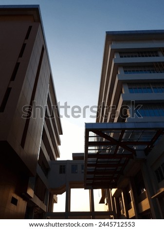 
Perspective of 2 beautiful buildings. Royalty-Free Stock Photo #2445712553