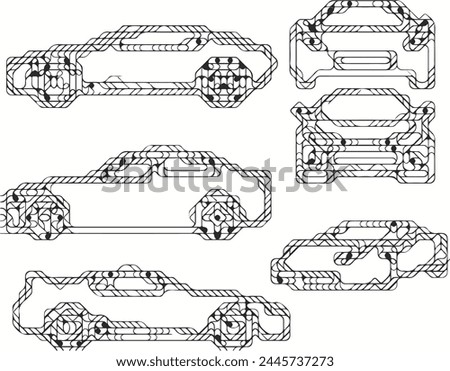Car Silhouette, Cars Sports Bundle,   file for cricut, Design Elements, Sport Vector image, clip art Car png, dxf, esp race car Driving