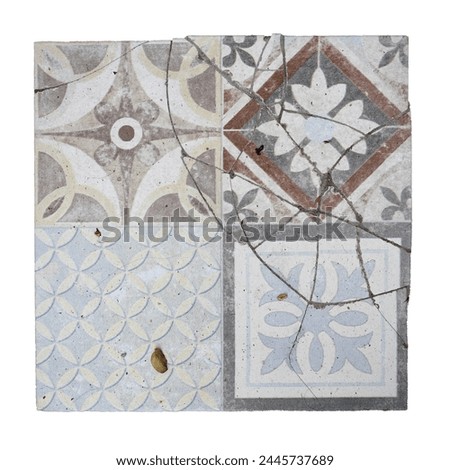 Enliven Spaces with Time-Worn Elegance: Captivating Checkerboard Decorated Tiles Infuse Charm and Character into Every Surface Royalty-Free Stock Photo #2445737689