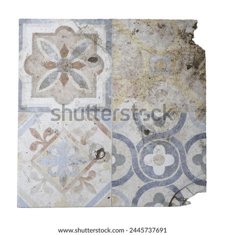 Enliven Spaces with Time-Worn Elegance: Captivating Checkerboard Decorated Tiles Infuse Charm and Character into Every Surface Royalty-Free Stock Photo #2445737691