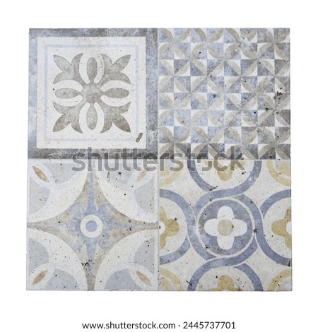Enliven Spaces with Time-Worn Elegance: Captivating Checkerboard Decorated Tiles Infuse Charm and Character into Every Surface Royalty-Free Stock Photo #2445737701