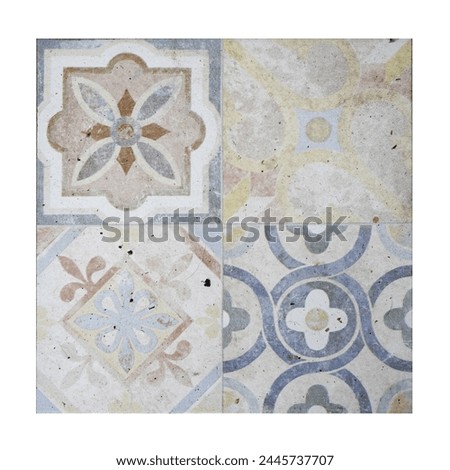 Enliven Spaces with Time-Worn Elegance: Captivating Checkerboard Decorated Tiles Infuse Charm and Character into Every Surface Royalty-Free Stock Photo #2445737707