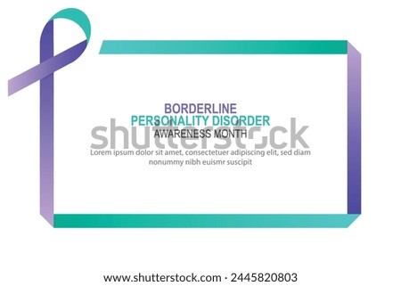 Borderline Personality Disorder Awareness Month. Vector illustration.