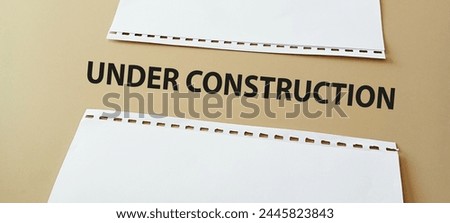 Under construction  warning sign background
