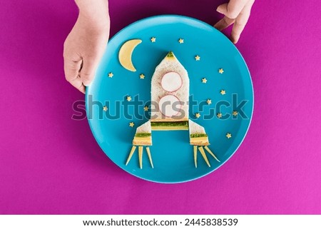 A image of funny breakfast for child