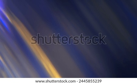 Defocused colored glow. Overlaying linear highlights. Futuristic LED lighting. Color blur on dark abstract background