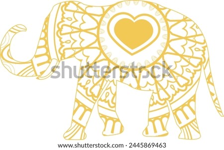 This is simple and vector Elephant Mandala background and this background is editable.