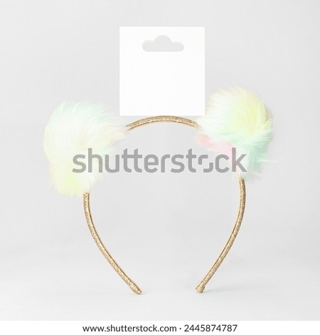 The headband is isolated on a white background. flexible bendable headband, the hair holder.