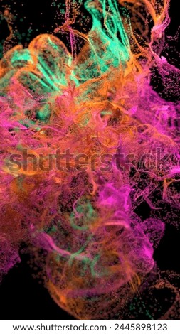 3d abstract background of colorful dot