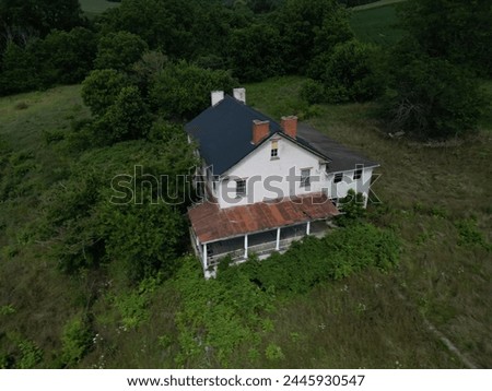 An Abandoned Farm in central Pennsylvania Airel photography from the sky