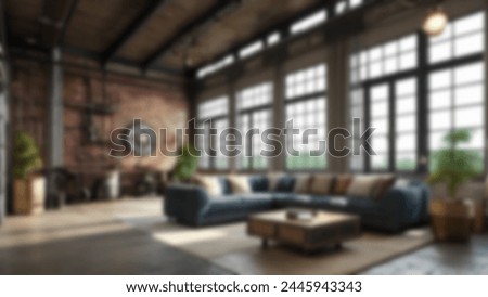 Defocus abstract background of the industrial interior