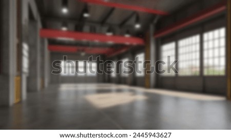 Defocus abstract background of the industrial interior
