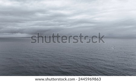 Storm rolling in at sea in Australia in Summer 