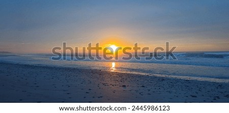 Beautiful and stunning live photos in various areas of the beach at sunset