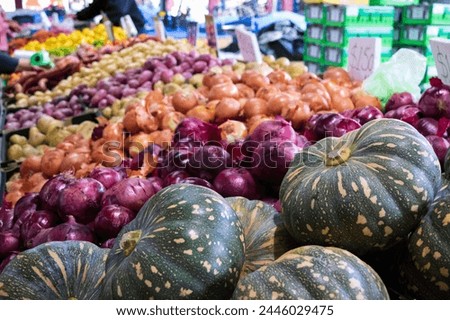 A Colorful Display of Fresh, Organic Vegetables at the Market