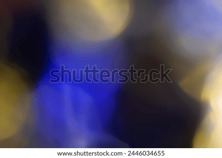Defocused neon glow. Overlay of light highlights. Futuristic LED lighting. Blur of neon colors on dark abstract background