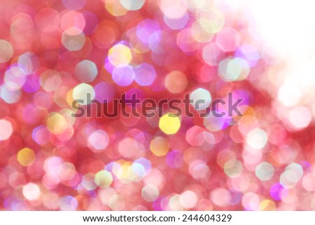 Red, pink, white, yellow and turquoise soft lights abstract background 