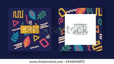 Abstract Fun Colorful Doodle Background
