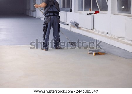 Construction Worker Padding Coat with Durable Epoxy 
 Royalty-Free Stock Photo #2446085849