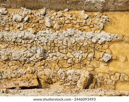 Landscape dried and cracked background. The soil dry land cracked ground Royalty-Free Stock Photo #2446093493